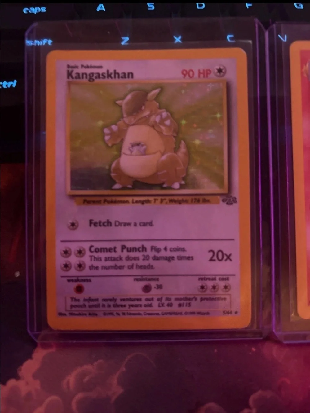 Pokemon Vintage WOTC Lot Base Set Charmander & Arcanine + Jungle Holo Kangaskhan